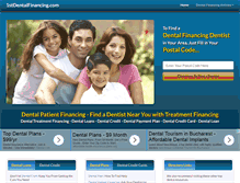 Tablet Screenshot of 1stdentalfinancing.com